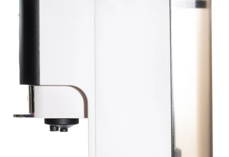 Compact automatic coffee machine on a white background